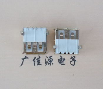 usb AF90度插座14.0mm耐高溫LCP半包膠芯