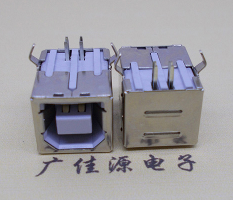 USB BF90度母座 打印機(jī)接口 臥式插板DIP白膠