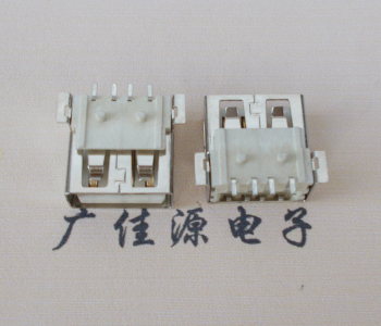USB AF方形腳 貼片母座 1.0/1.2柱子直邊接口